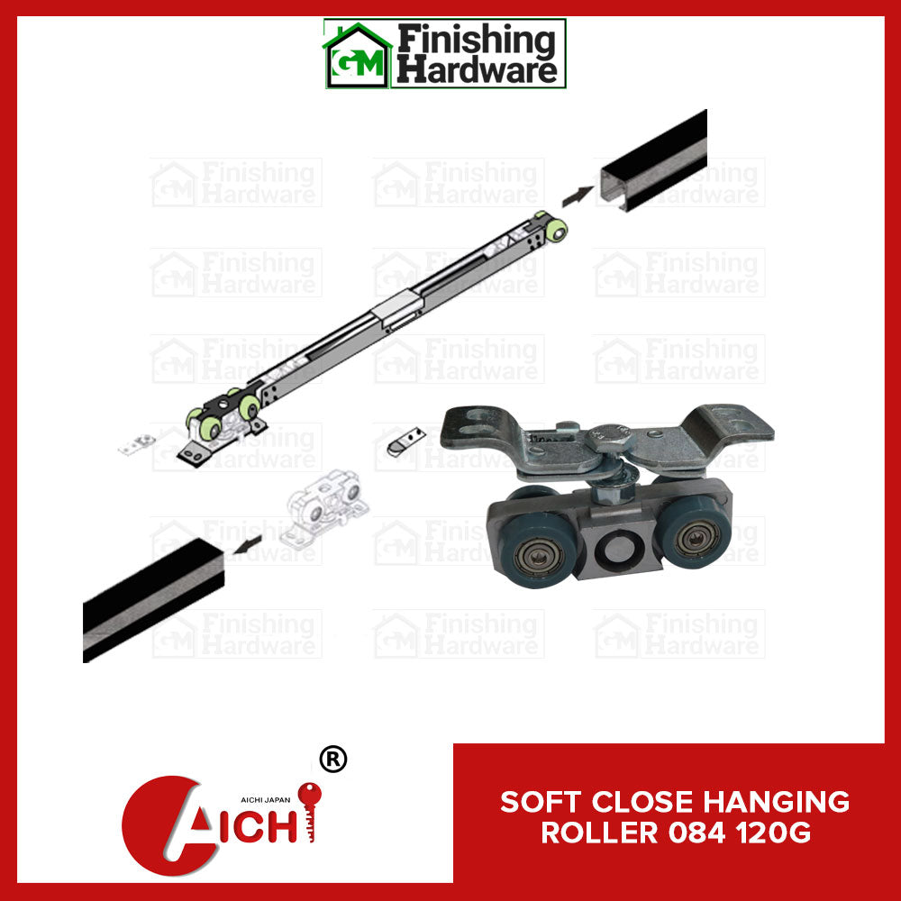 Soft-Close Sliding Door Mechanism Set (G10 2meter Aluminum Track+084 Roller)