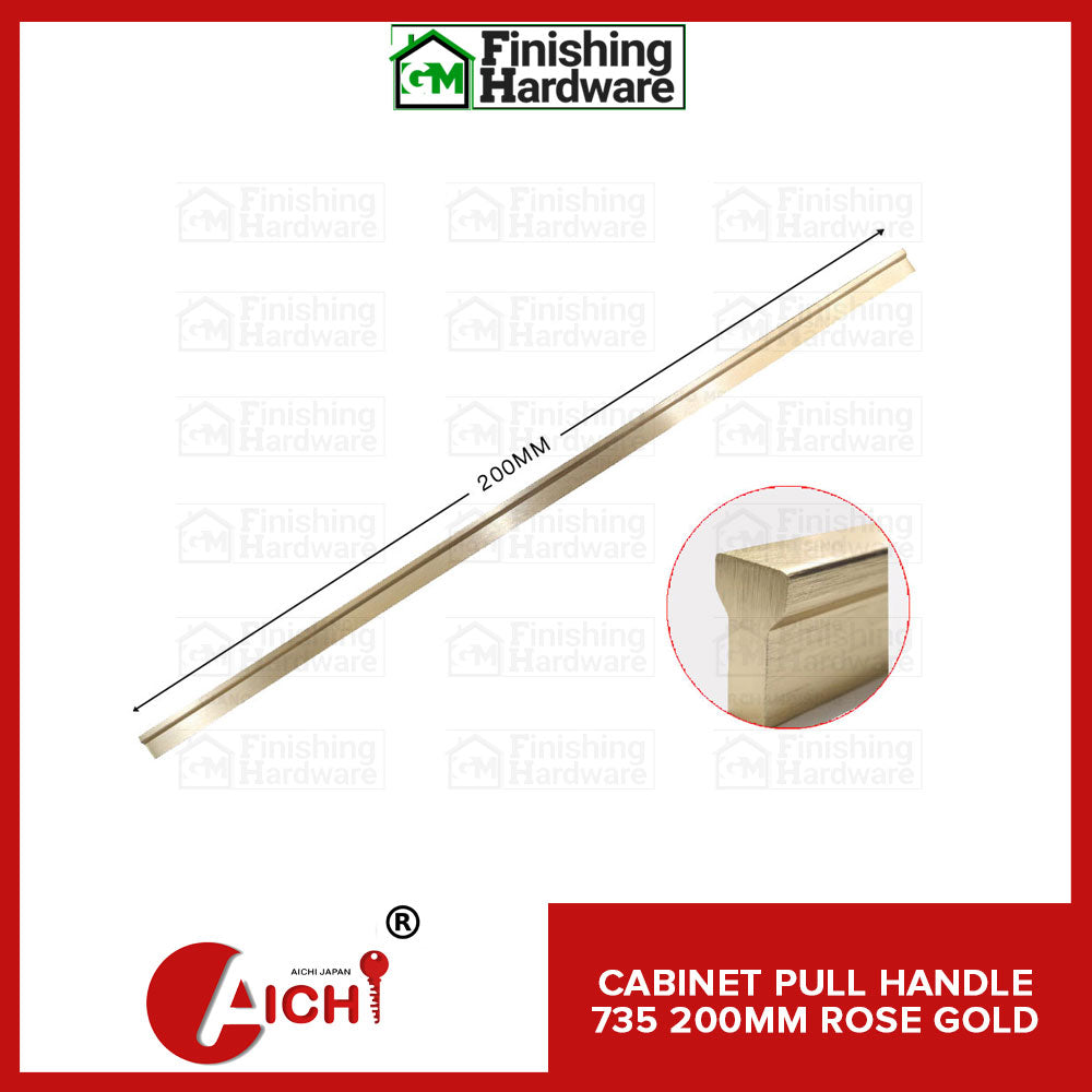 Cabinet Handle 735 Rose Gold