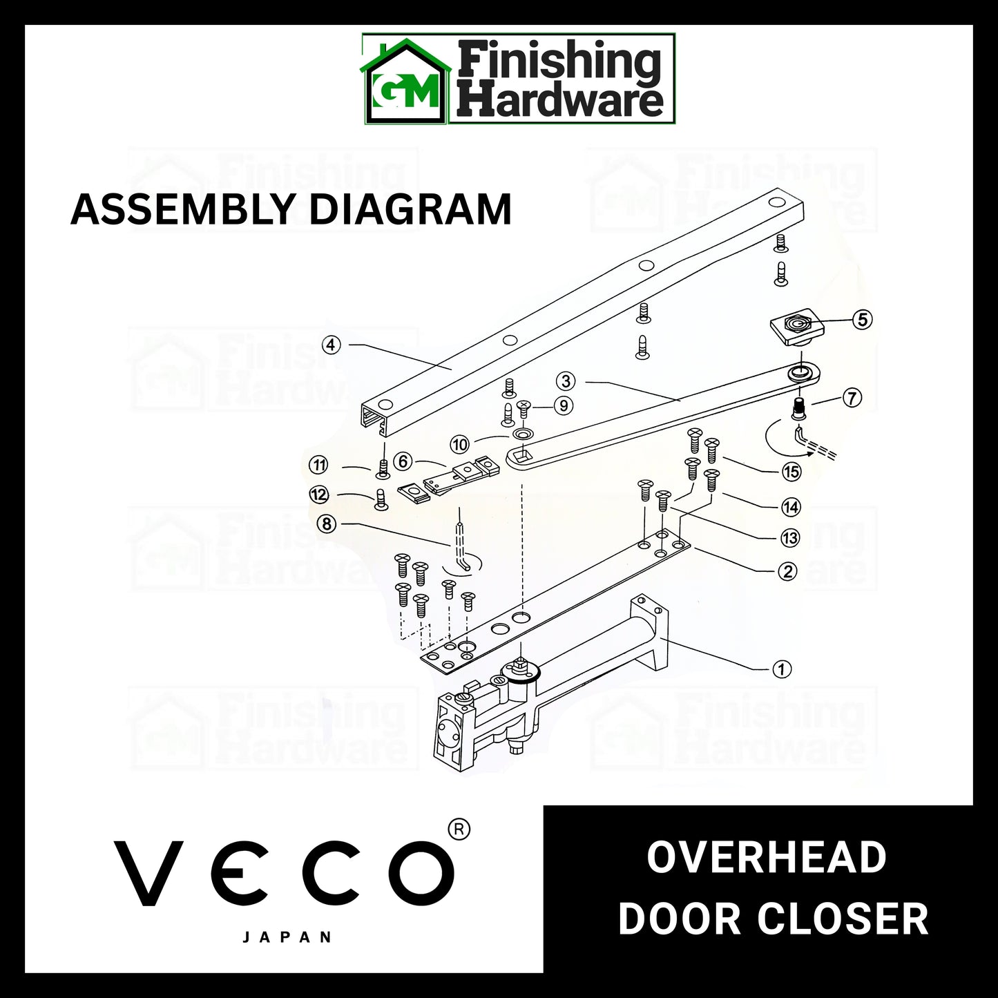 Veco Overhead Door Closer TEB700