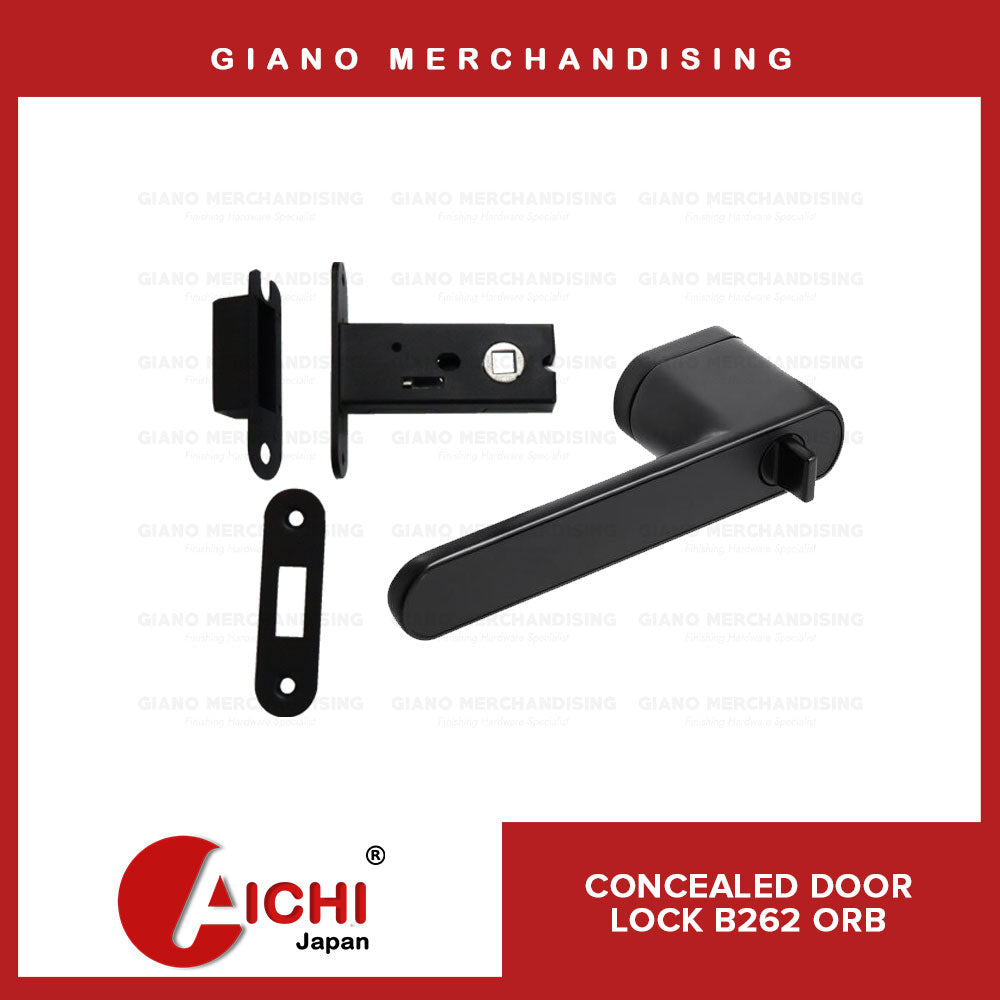 Aichi Concealed Door Lock B262 ORB Giano Merchandising