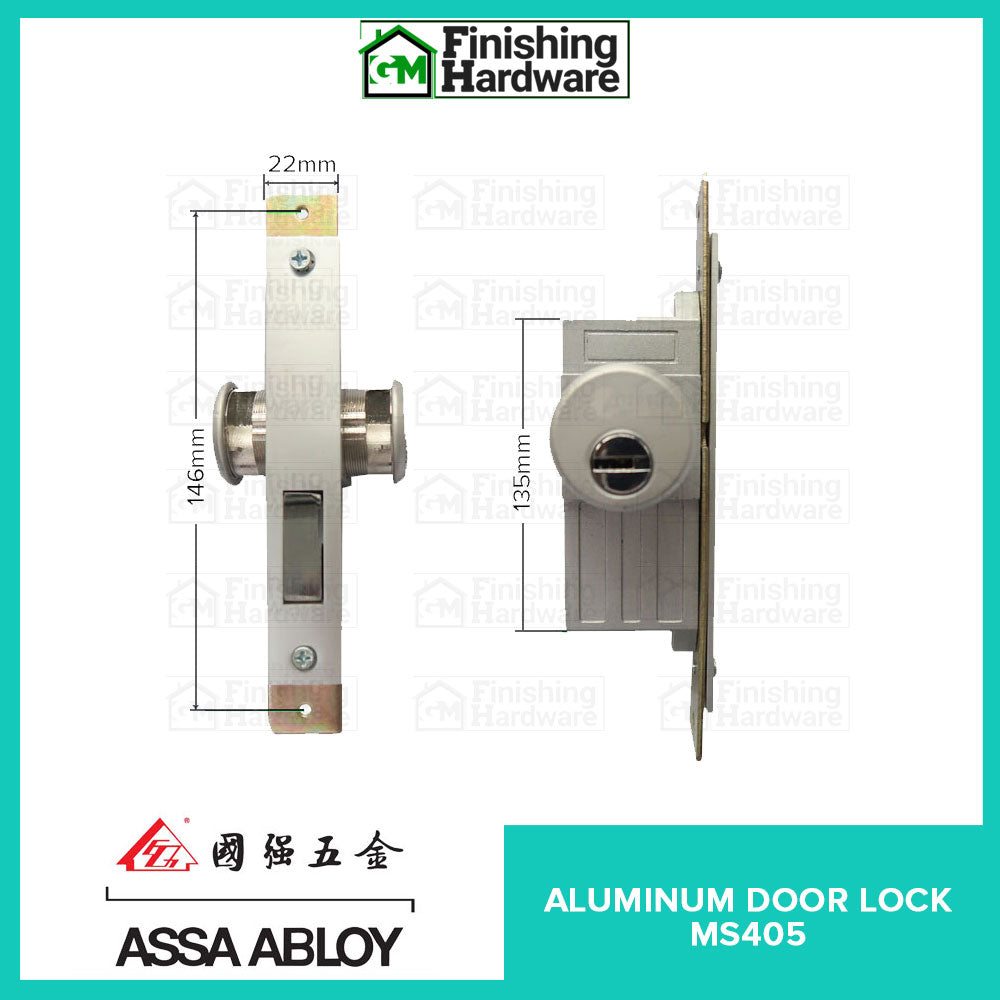 Assa Abloy Aluminum Door Lock MS405