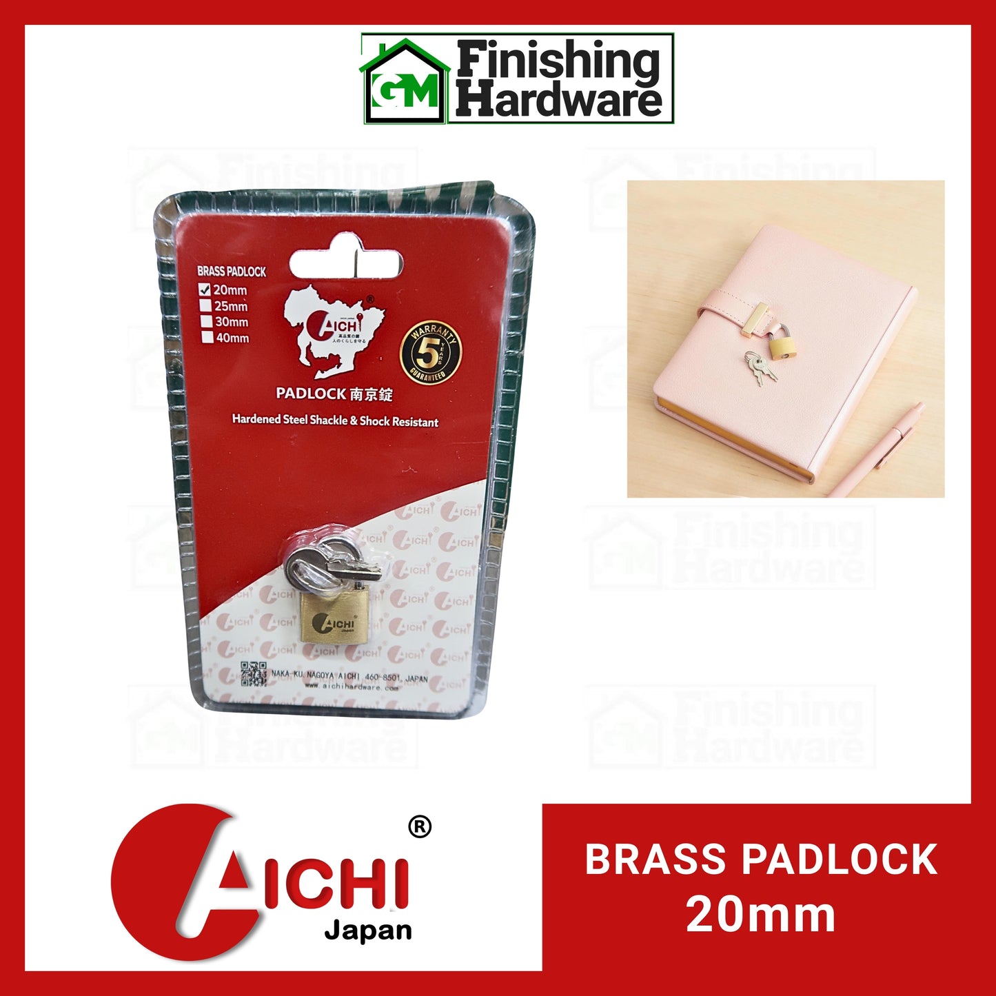 Aichi Brass Padlock