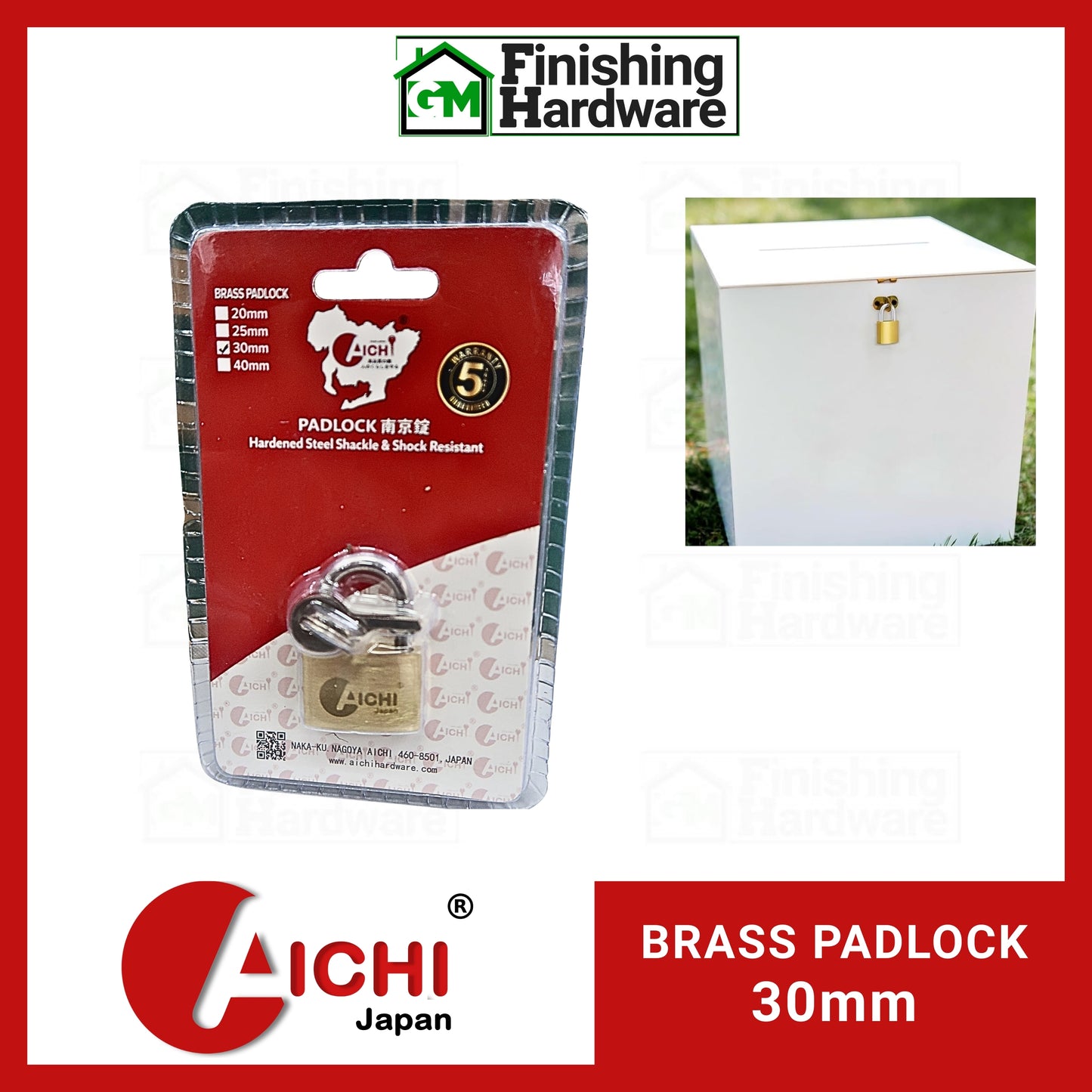 Aichi Brass Padlock