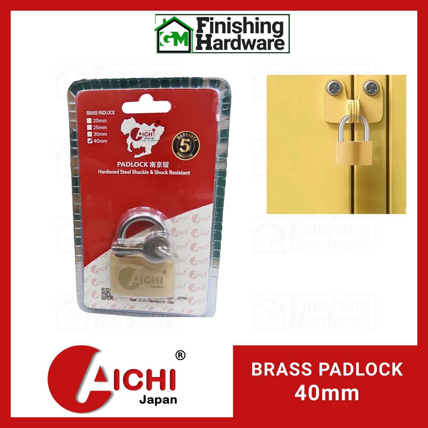 Aichi Brass Padlock