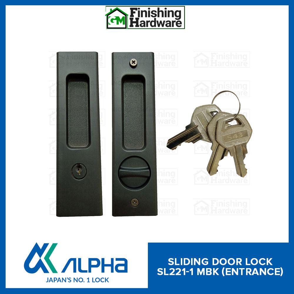 Alpha Sliding Door Lock Square Type