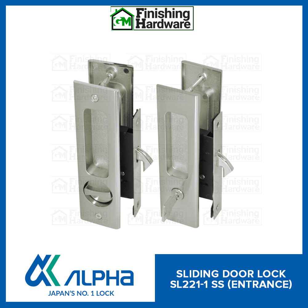 Alpha Sliding Door Lock Square Type