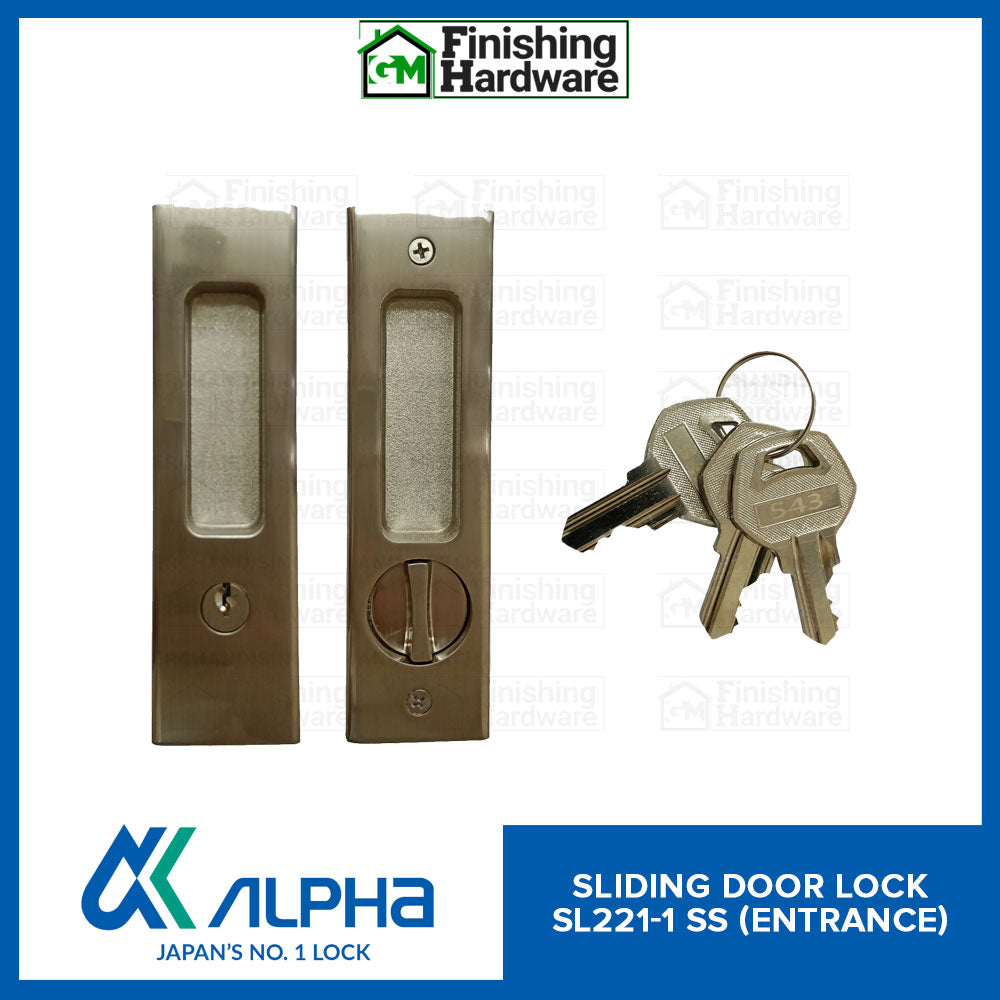 Alpha Sliding Door Lock Square Type