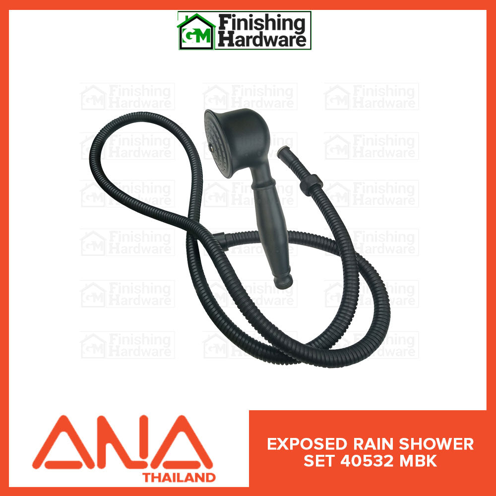 ANA Exposed Rain Shower set 40532 MBK
