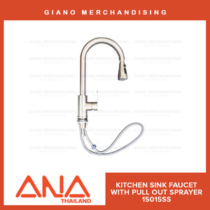 ANA Kitchen Sink Faucet with Pull Out Sprayer 15015 SS