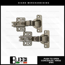 Load image into Gallery viewer, BUCCI Push to Open Concealed Hinges 616(2pcs/pack)

