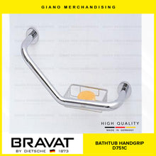 Load image into Gallery viewer, BRAVAT Bathtub Handgrip with Soap Holder D751C
