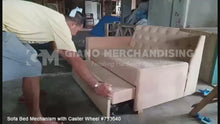 Load and play video in Gallery viewer, Sofa Bed Mechanism with Caster Wheel 733040
