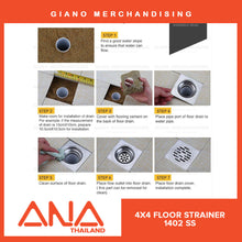Load image into Gallery viewer, ANA Floor Drain Strainer 1402 SSS (4x4)
