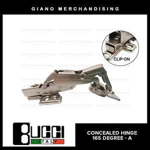BUCCI Hydraulic Concealed Hinge 165A Degree(1pc)