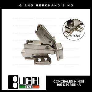 BUCCI Hydraulic Concealed Hinge 165A Degree(1pc)
