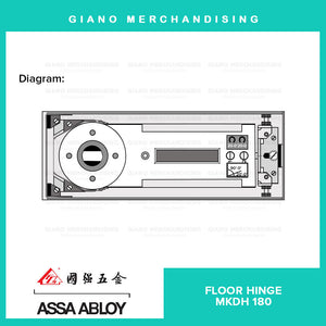 Assa Abloy Floor Hinge MKDH180