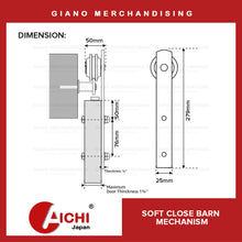 Load image into Gallery viewer, Soft Close Sliding Barn Door Mechanism MM-20T
