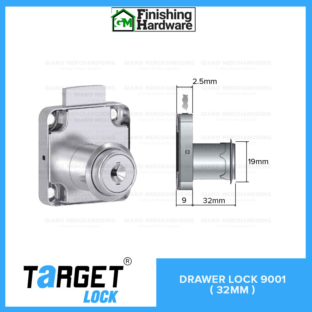 Target Drawer Lock 9001 (32mm)