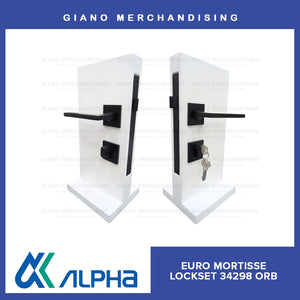 Alpha Euro Mortise Lockset 34298 ORB