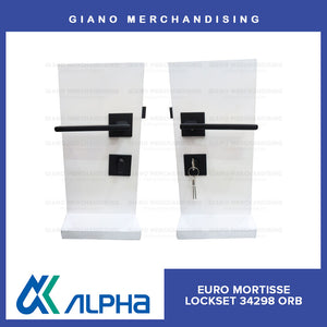 Alpha Euro Mortise Lockset 34298 ORB