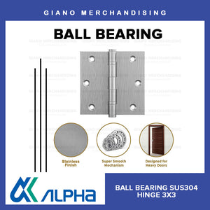 Alpha Ball Bearing Hinges (3x3x2.0mm)