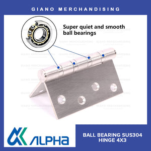Alpha Ball Bearing Hinges (4x3x3.0mm)