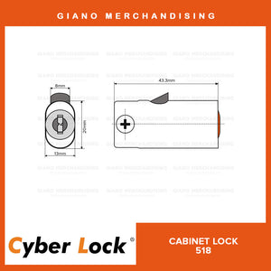 Cyber Filing Cabinet Lock 518