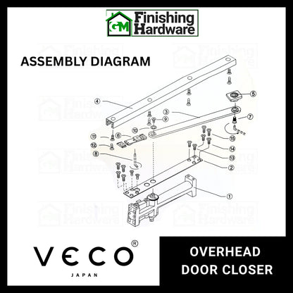 Veco Overhead Door Closer TEB700