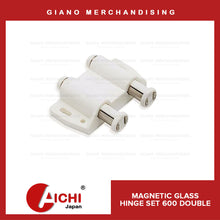 Load image into Gallery viewer, Magnetic Push Glass Hinge Set 600
