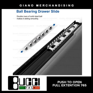 BUCCI Push to Open Full Extension Slides 765 BK