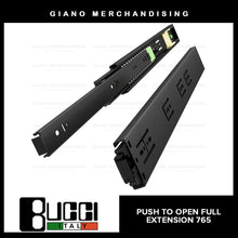 Load image into Gallery viewer, BUCCI Push to Open Full Extension Slides 765 BK
