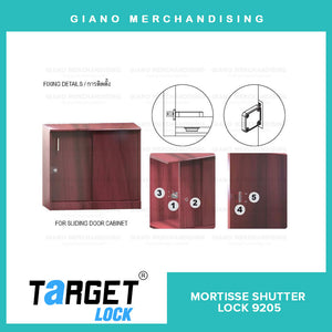 Target Mortisse Shutter Lock 9205