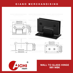 Aichi Wall to Glass Shower Hinge 981