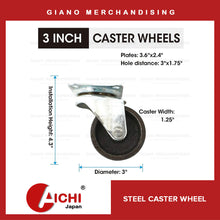 Load image into Gallery viewer, Steel Caster Wheel (4pcs)

