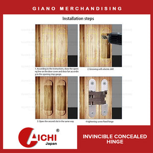 Aichi Concealed  Invicible Door Hinge