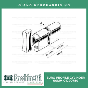 Facchinetti Euro Profile Cylinder (90mm)