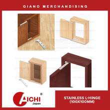 Load image into Gallery viewer, Stainless L-Hinges 4&quot;
