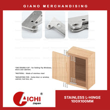 Load image into Gallery viewer, Stainless L-Hinges 4&quot;
