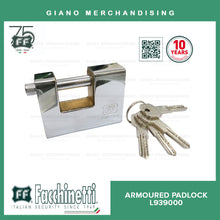 Load image into Gallery viewer, Facchinetti Armoured Padlock w/ 3mm Hardened Steel
