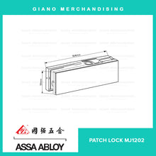 Load image into Gallery viewer, Assa Abloy Top Patch Fitting MJ1202
