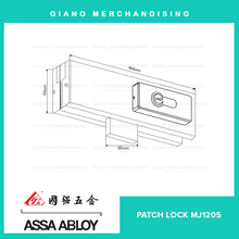 Load image into Gallery viewer, Assa Abloy Patch Lock MJ1205

