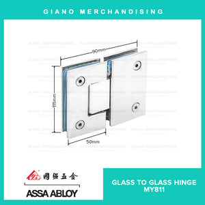 Assa Abloy Glass to Glass Hinge MY811