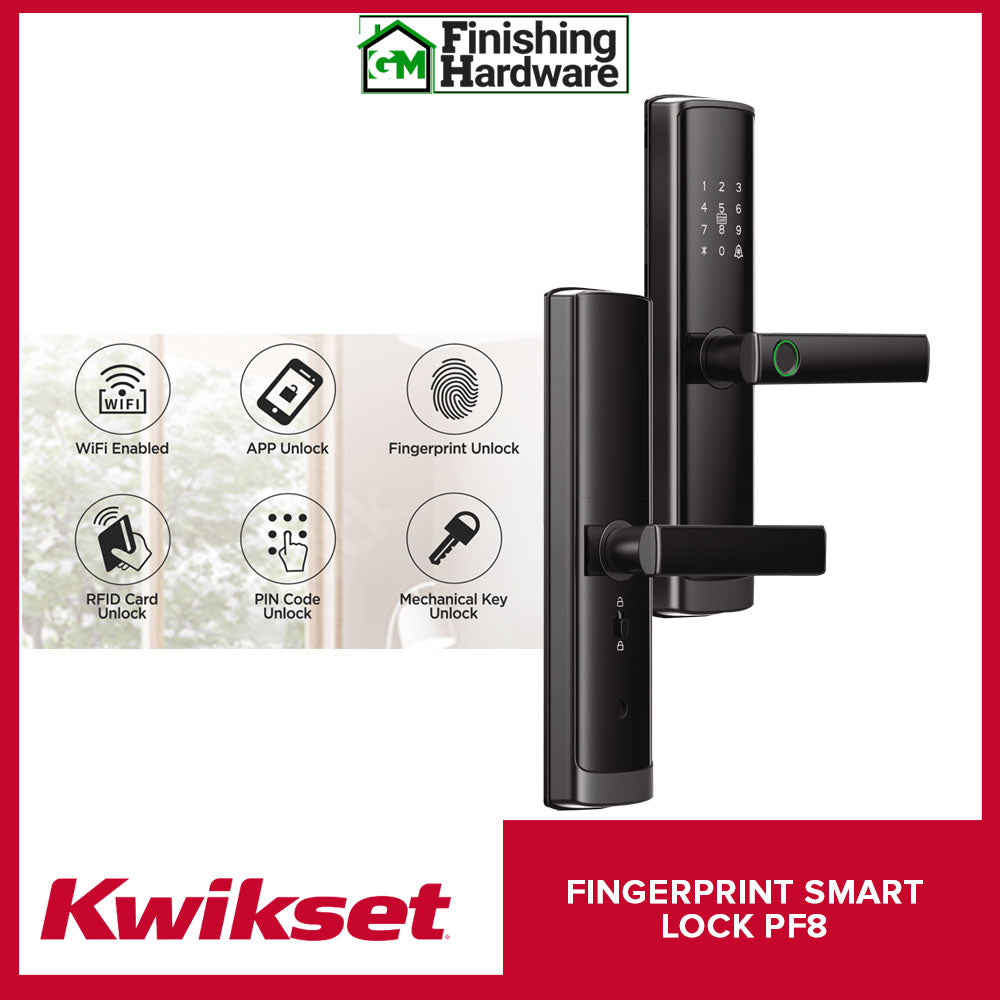 Kwikset Fingerprint Smart Door Lock PF8 GM Finishing Hardware