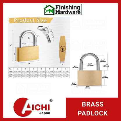 Aichi Brass Padlock