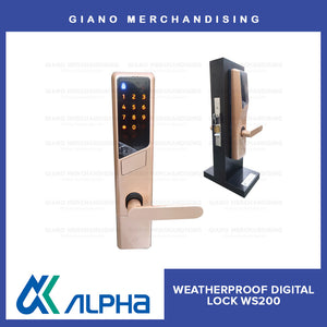 Alpha Weatherproof Digital Door Lock WS200