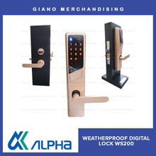 Load image into Gallery viewer, Alpha Weatherproof Digital Door Lock WS200
