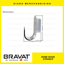 Load image into Gallery viewer, BRAVAT Robe Hook D7509CP
