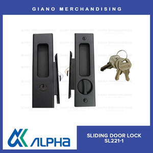 Alpha Sliding Door Lock Square