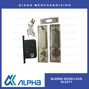 Alpha Sliding Door Lock SL221-1 Square