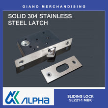 Load image into Gallery viewer, Alpha Sliding Door Lock SL221-1 Square

